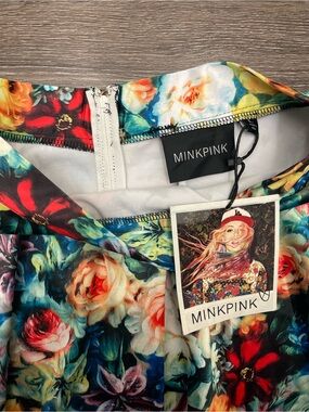 MINKPINK floral skater skirt - Multicolor
